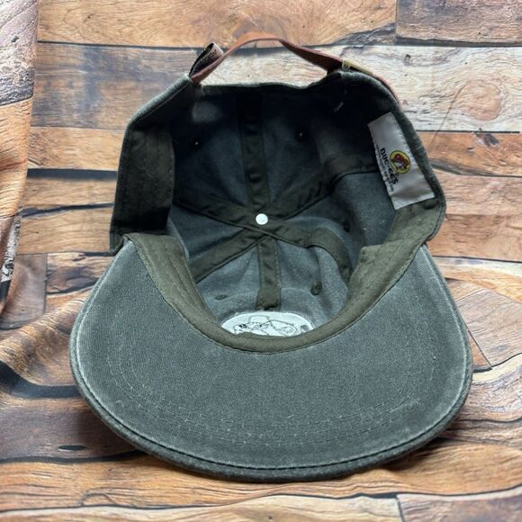Buc-ee's Faded Green Baseball Hat Beaver Military Logo Adjustable Cap - Picture 6 of 7